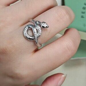 Edgy Animal Motif Adjustable Open Ring